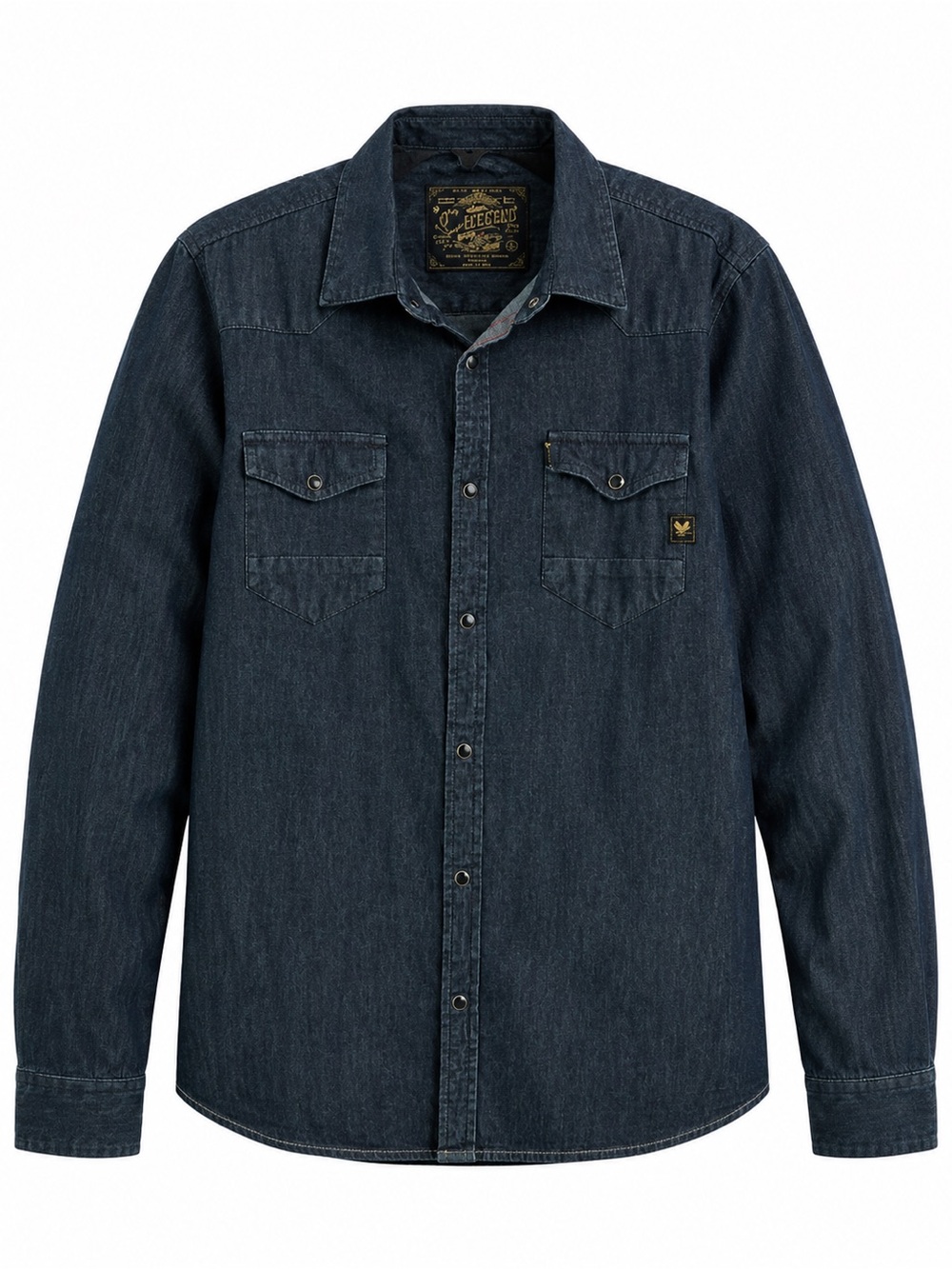 Cactus Gold-on-Black Denim Patch Jacket Label, Size L